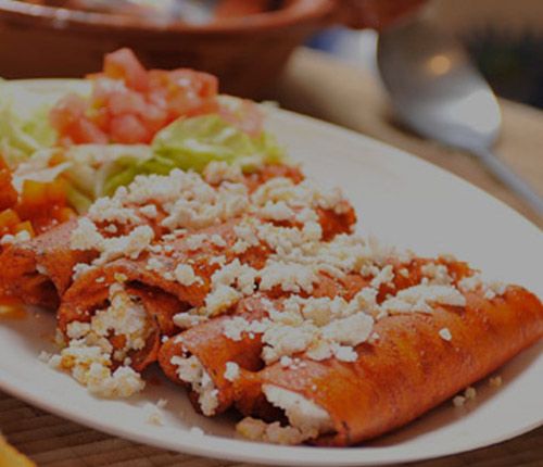 Enchiladas rojas mexicanas